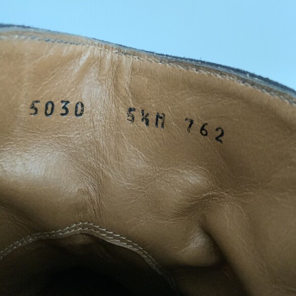 Gravati Bootie Blue Suede Block Heel Zip Back Hand Made Italy 5.5 - Picture 6 of 12